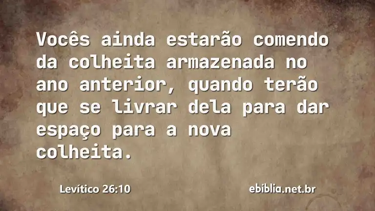 Levítico 26:10