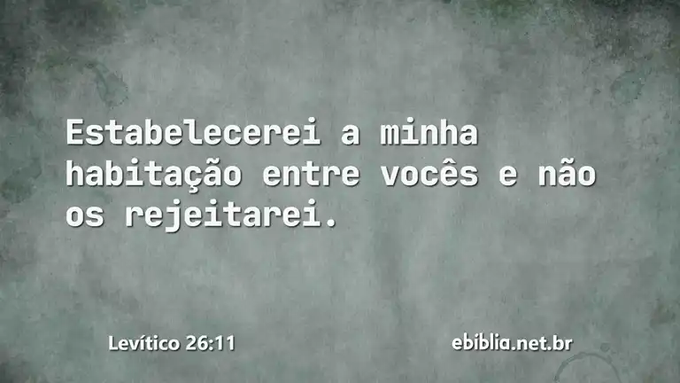 Levítico 26:11