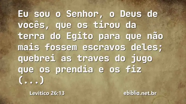 Levítico 26:13