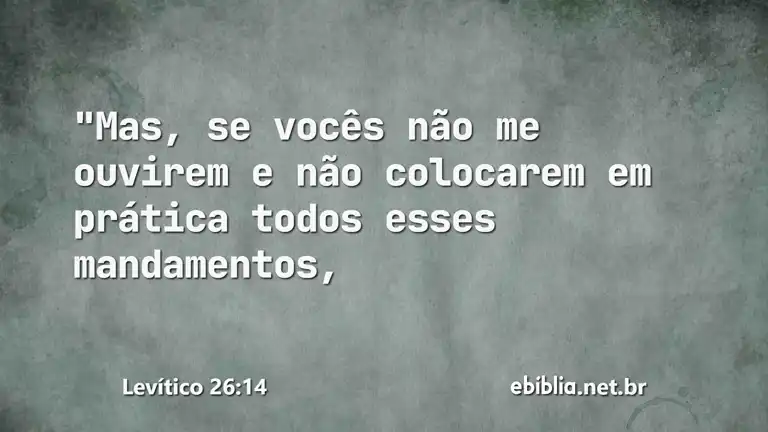 Levítico 26:14