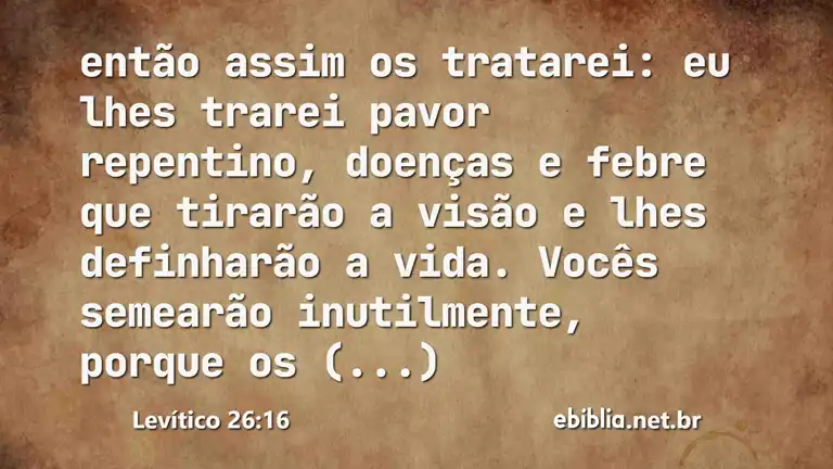 Levítico 26:16