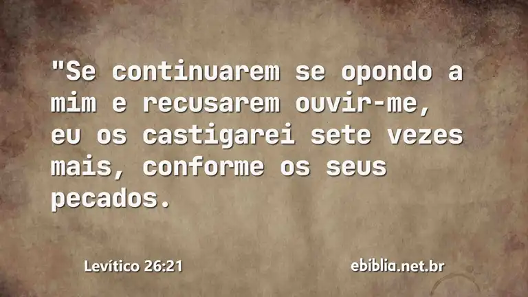 Levítico 26:21