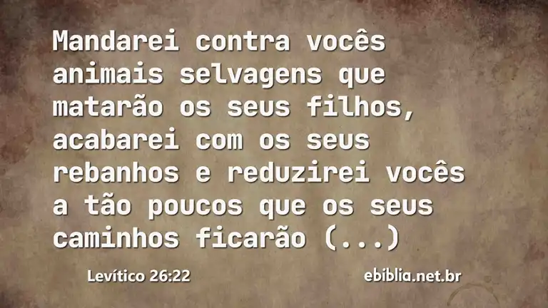 Levítico 26:22