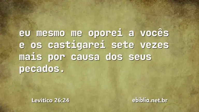 Levítico 26:24