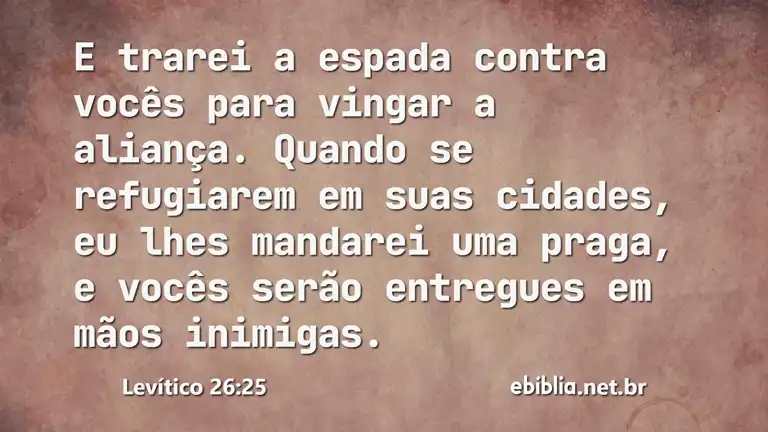 Levítico 26:25