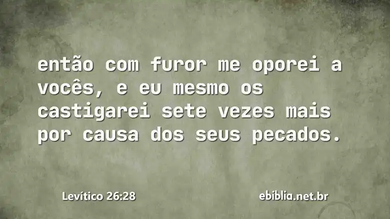 Levítico 26:28