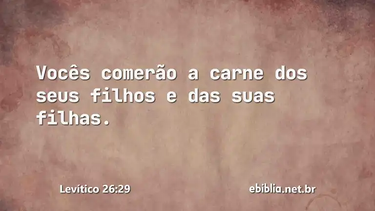 Levítico 26:29