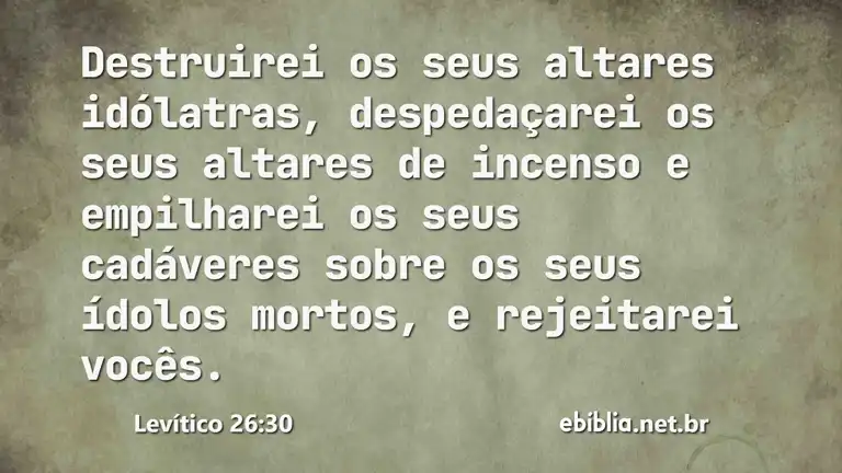 Levítico 26:30