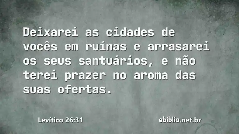 Levítico 26:31