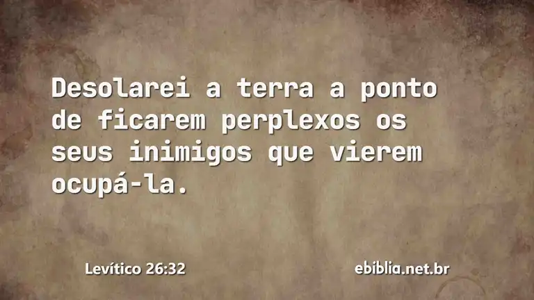 Levítico 26:32