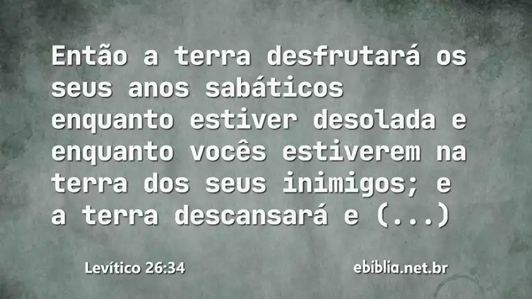 Levítico 26:34