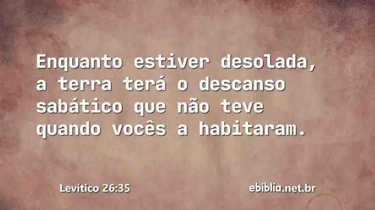 Levítico 26:35