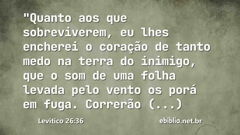 Levítico 26:36