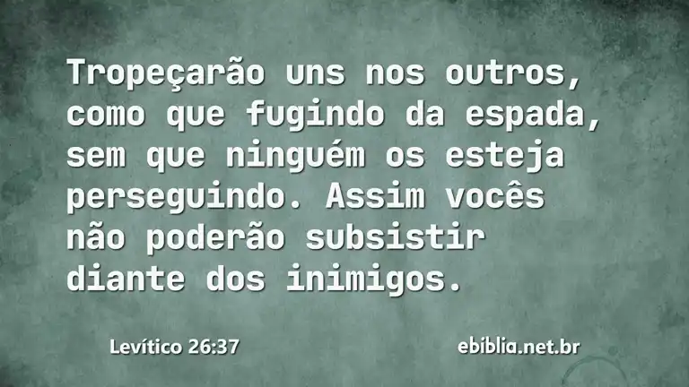 Levítico 26:37