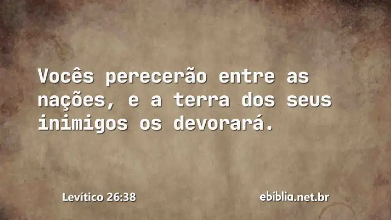 Levítico 26:38