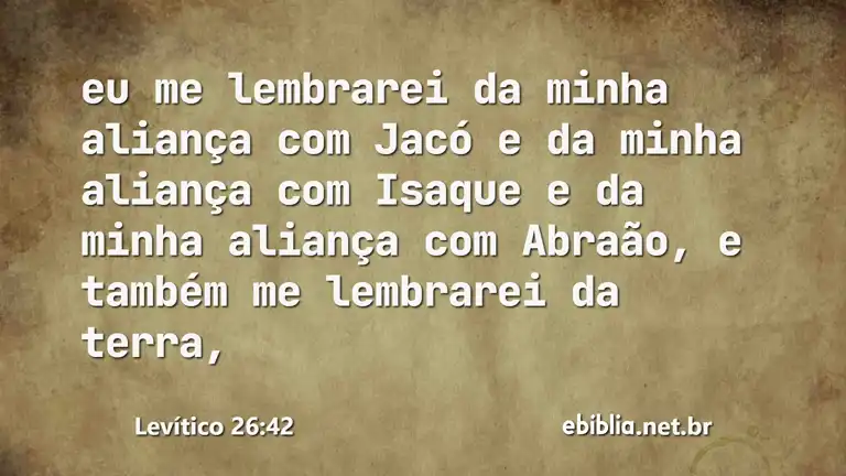 Levítico 26:42