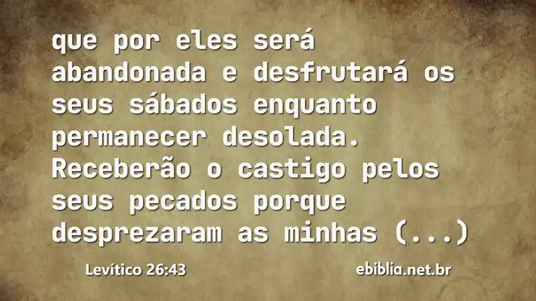 Levítico 26:43