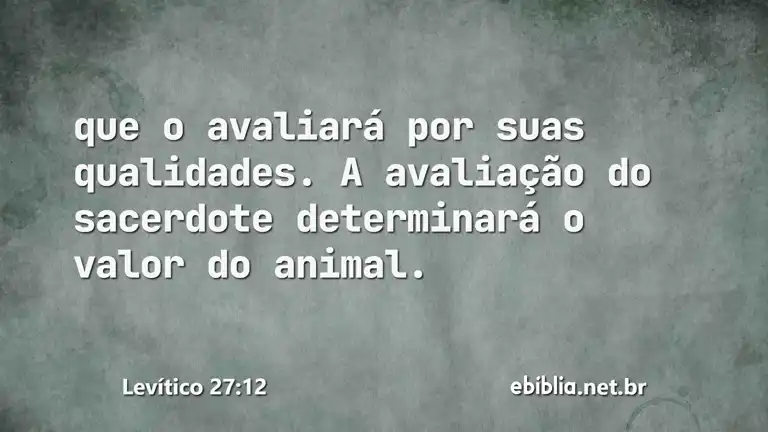 Levítico 27:12