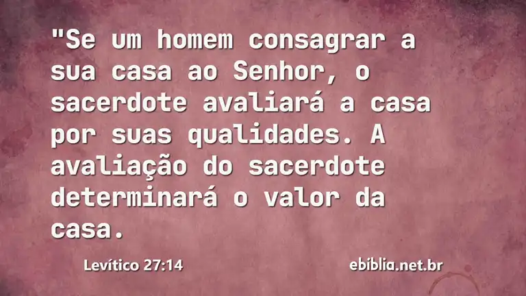 Levítico 27:14