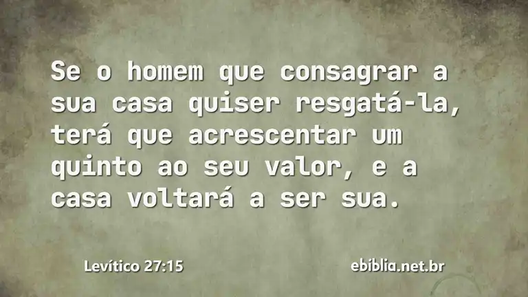 Levítico 27:15