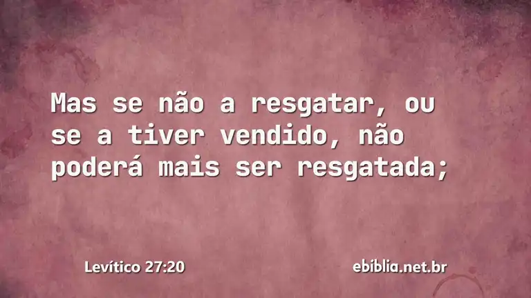 Levítico 27:20