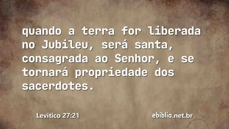 Levítico 27:21