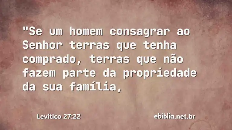 Levítico 27:22