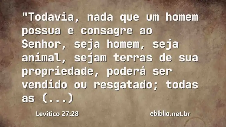 Levítico 27:28