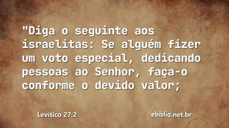 Levítico 27:2