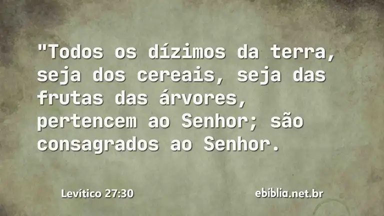 Levítico 27:30