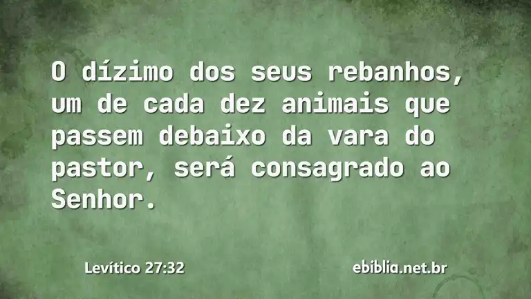 Levítico 27:32