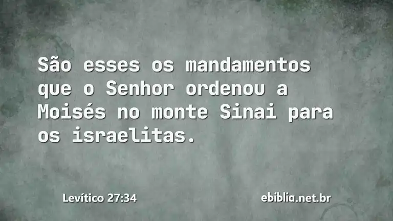 Levítico 27:34