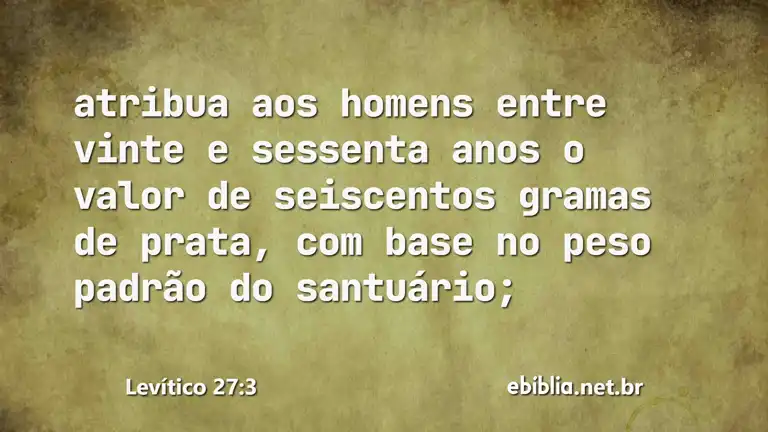 Levítico 27:3