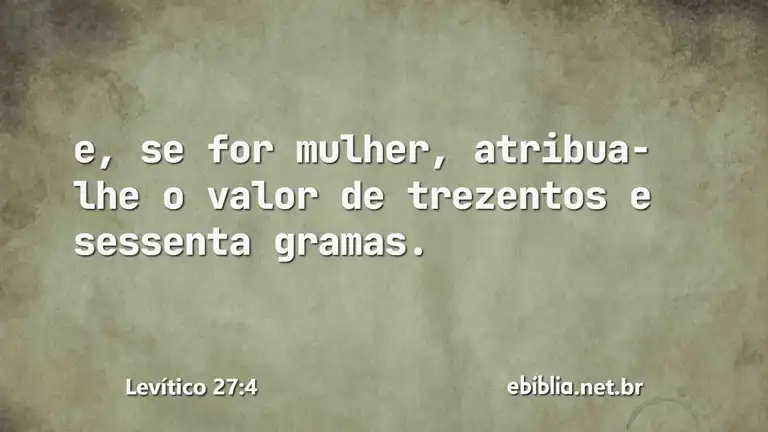 Levítico 27:4