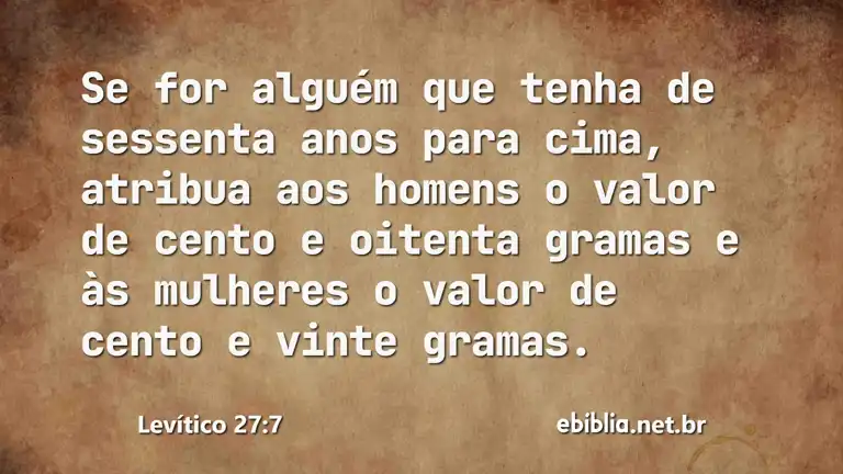 Levítico 27:7