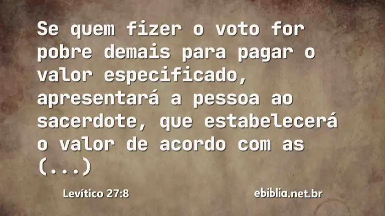 Levítico 27:8