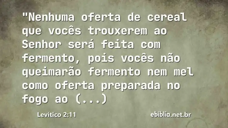 Levítico 2:11