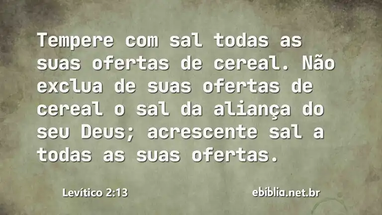 Levítico 2:13