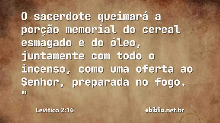 Levítico 2:16