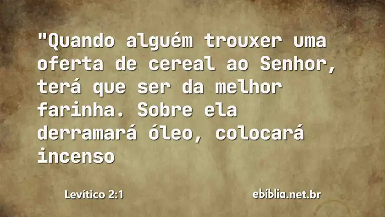 Levítico 2:1