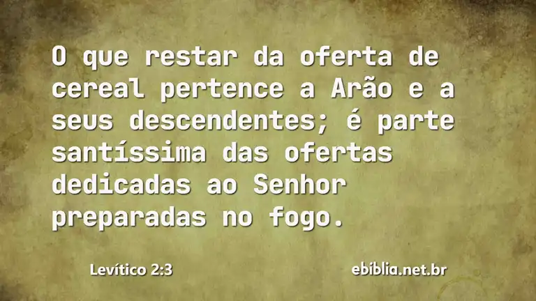 Levítico 2:3