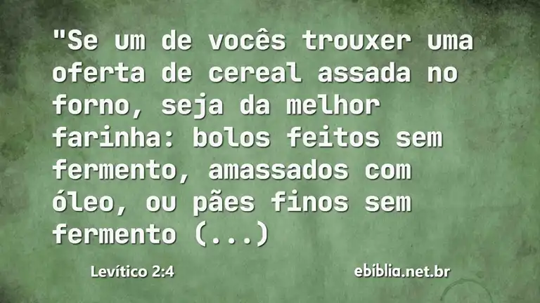 Levítico 2:4