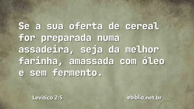 Levítico 2:5