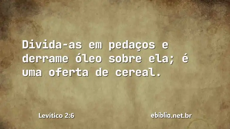 Levítico 2:6