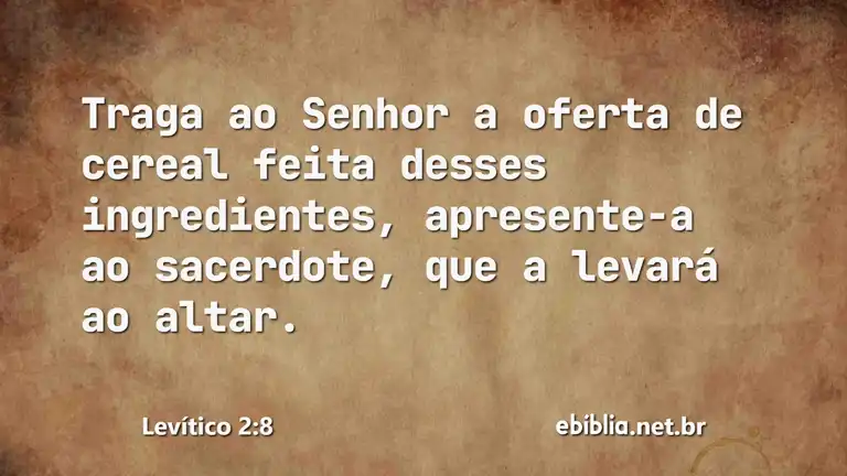 Levítico 2:8