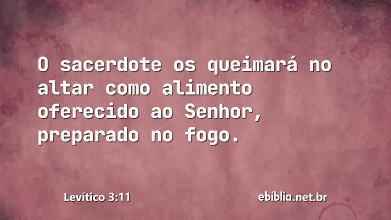 Levítico 3:11