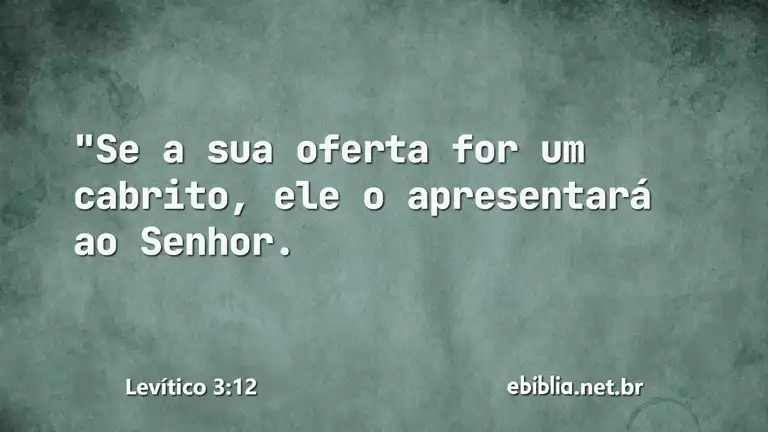 Levítico 3:12