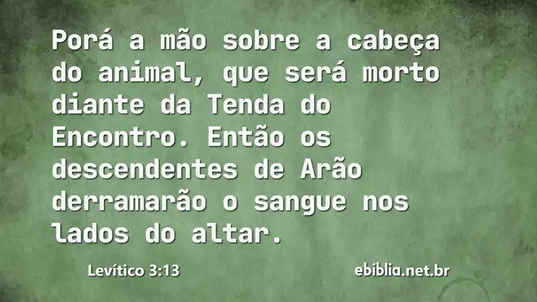 Levítico 3:13