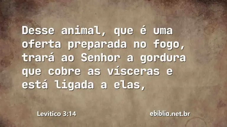 Levítico 3:14