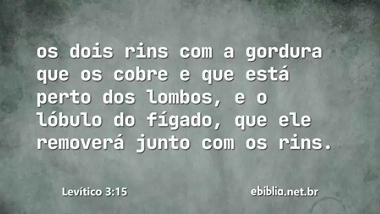 Levítico 3:15